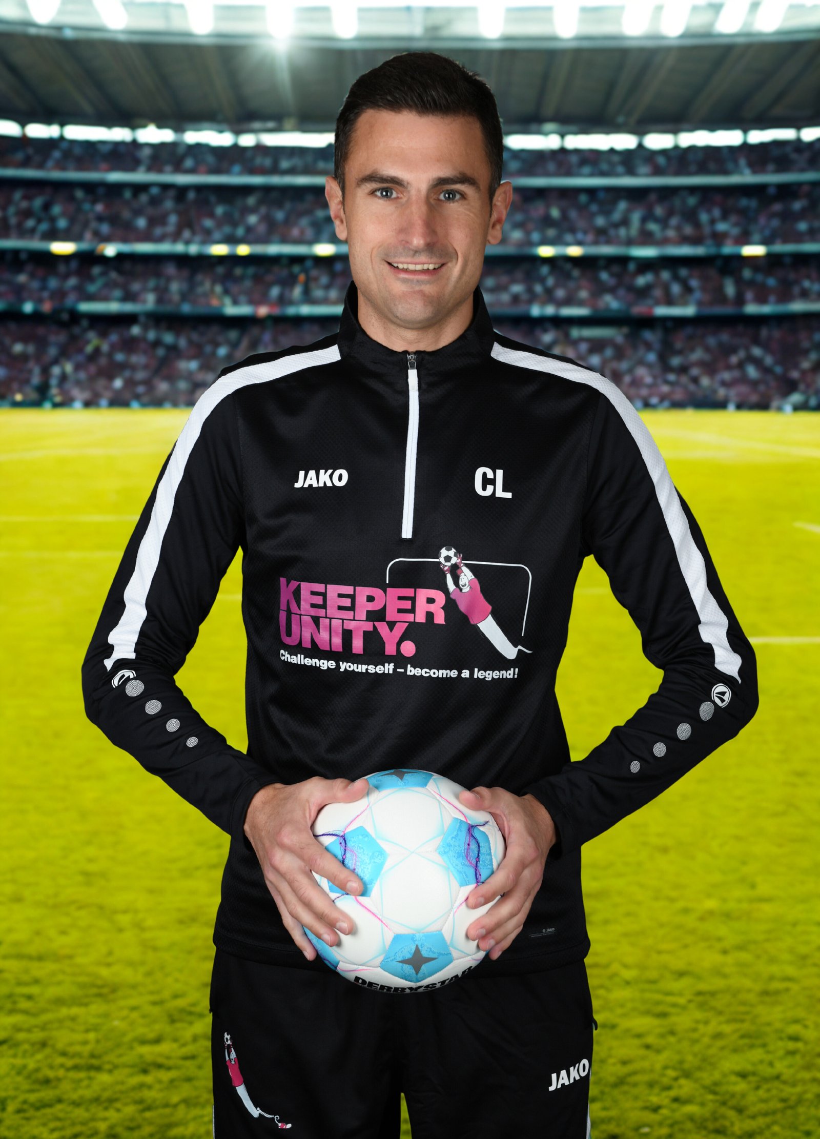 CL mit Stadionhintergrund